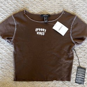 NWT Spooky Crop Top